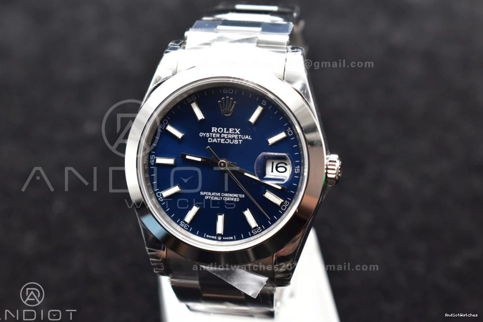 Dial 126300 DateJust on SS Oyster 1:1 Edition VS 904L Best Casual 41 Blue 584 Bracelet VSF 0328